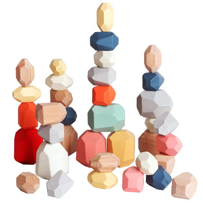 Wooden Stacking Stones