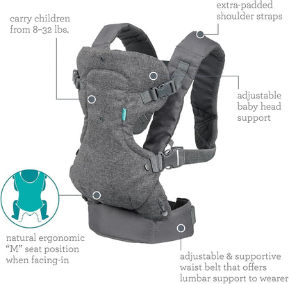 4-in-1 Ergonomic Baby Carrier