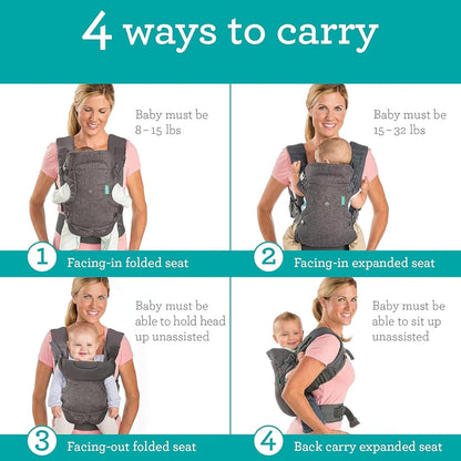 4-in-1 Ergonomic Baby Carrier