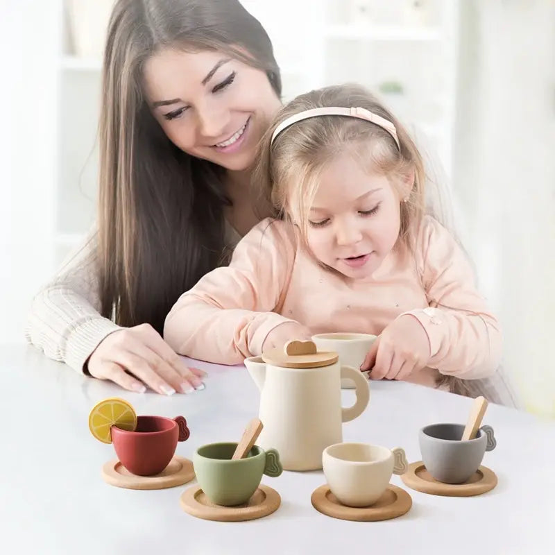 Wooden Tea Set