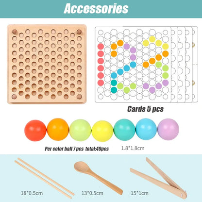 Montessori Math & Color Bead Set