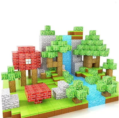 Magnetic Building Blocks Minecraft kids