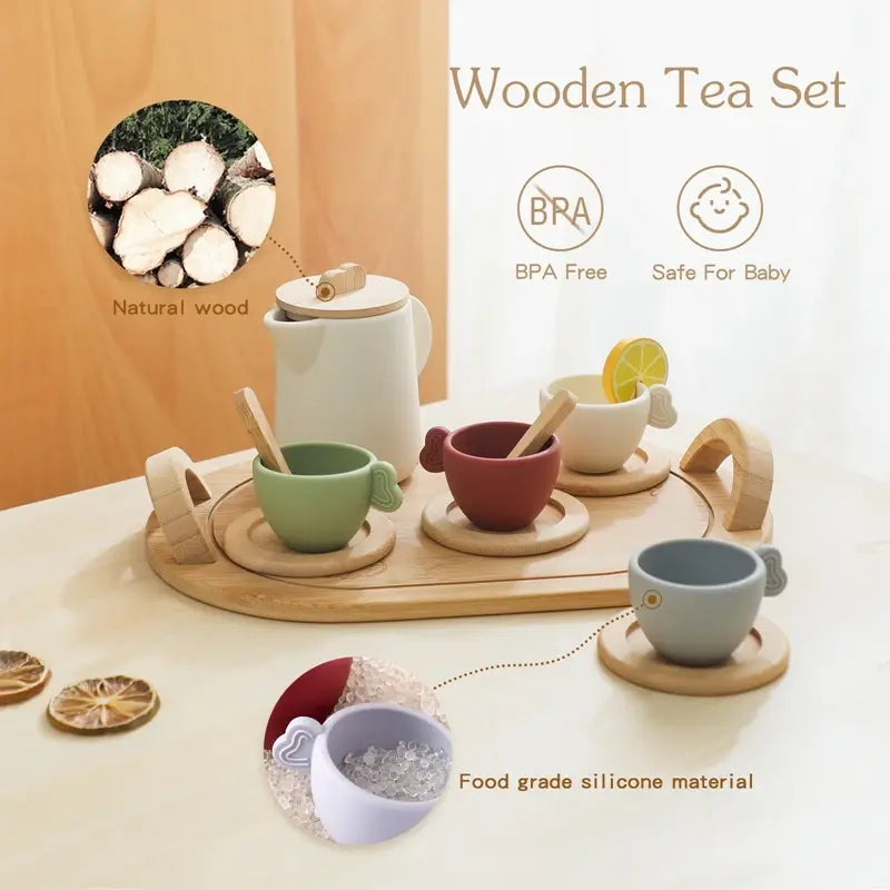 Wooden Tea Set