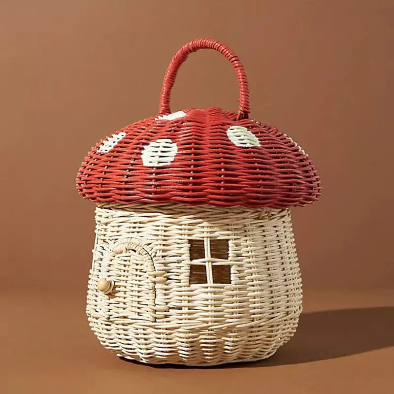 Mushroom Basket Red