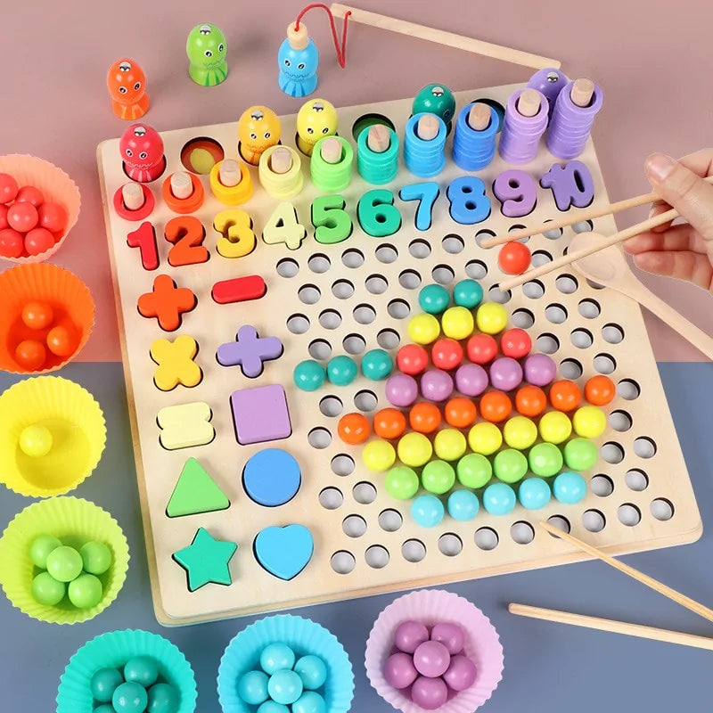 Montessori Math & Color Bead Set