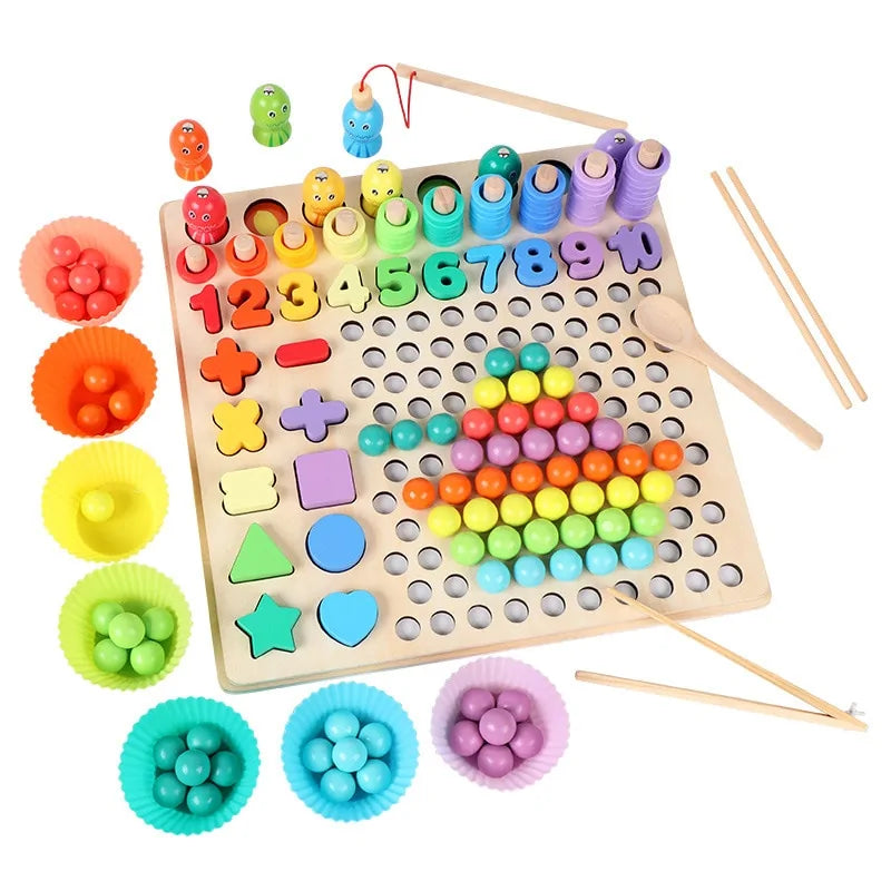 Montessori Math & Color Bead Set