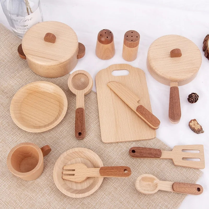 Wooden Kitchen Accessories Toy