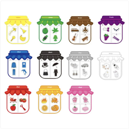 Color Sorting Magnet Jars