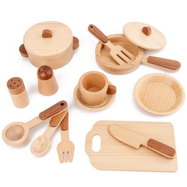 Wooden Kitchen Accessories Toy