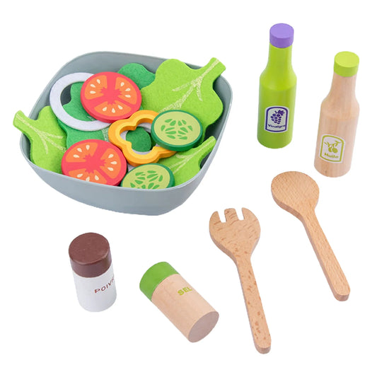 Salad wooden Kitchen Toy